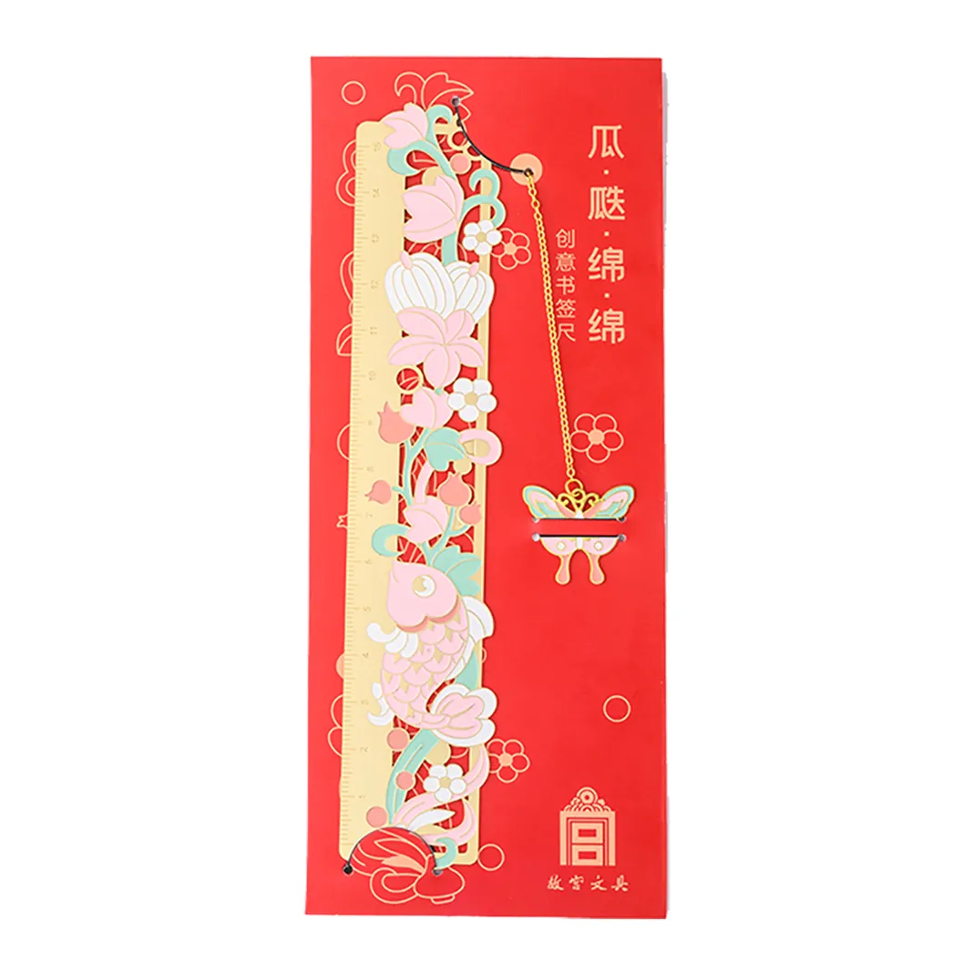 The Palace Museum Bookmark & Ruler – Exquisite Tools Infused with Cultural Heritage and Functionality